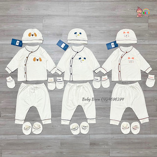 Set sơ sinh mompa modal, petit mềm mát mp362-3 baby born shop