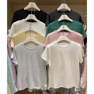 /𝙇𝙞𝙣𝙝𝙖𝙣𝙤𝙛𝙛𝙞𝙘𝙞𝙖𝙡/ ÁO THUN THÊU NƠ STYLEKOREAN 0693🇰🇷