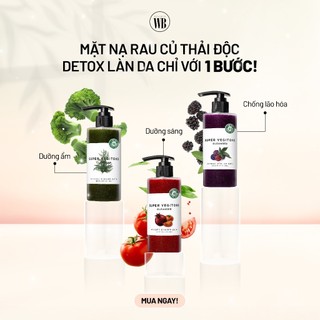Sữa Rửa Mặt Sủi Bọt Khí rau củ Byvibes Wonder Bath Super Vegitoks Cleanser 300ml