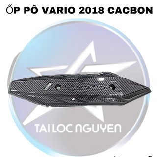 Ốp pô sơn cacbon cho honda vario 2018