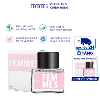 Nước Hoa Vùng Kín FEMMES CAO CẤP chính hãng, mùi thơm quyến rũ, sexy độ lưu hương tốt dung tích 7ml