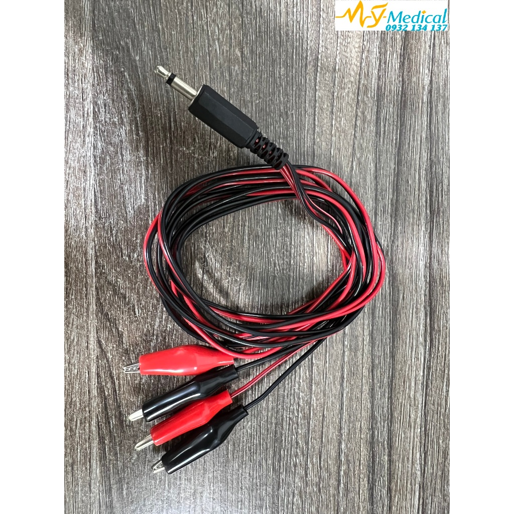 Dây Máy Điện Châm Cứu Đuôi Tròn 1 ra 4