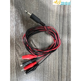Dây Máy Điện Châm Cứu Đuôi Tròn 1 ra 4