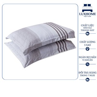 Vỏ Gối Nằm Tencel Luxhome 100% Siêu Mềm Mát, Thấm Hút Mồ Hôi, Kháng Khuẩn Tốt, Hấp Thụ Độ Ẩm, Thông Thoáng