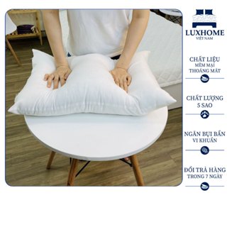 Ruột Gối Hơi Bông Gòn Luxhome Trắng Tinh Khiết, Hỗ Trợ Triệu Chứng Đau Cổ Vai Gáy, Độ Đàn Hồi Cao, Co Giãn Tốt