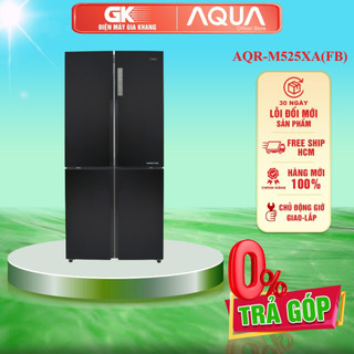 Aqr-m525xa -tủ lạnh aqua inverter 456 lít - bảo hành chính hãng - miễn phí giao hcm