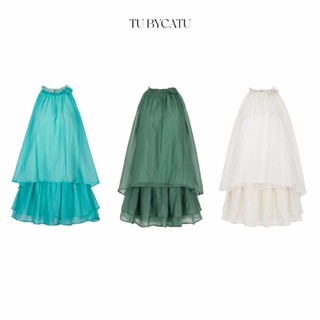 TUBYCATU | Set áo yếm và quần short amanda begie/ green/ sapphire
