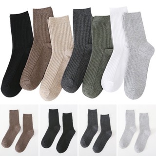 Tất đơn sắc cổ lửng đi giày tây Toroshoes Mã T5 100% cotton (4 Màu)