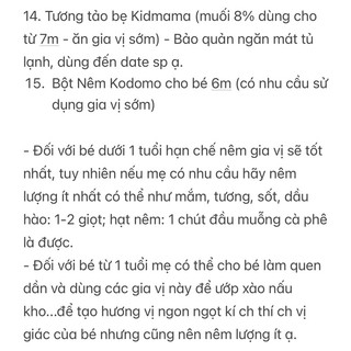 Combo Gia Vị Ăn Dặm Cho Bé [DATE NOTE DƯỚI MÔ TẢ]