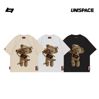 Áo thun local brand By UniSpace tay lỡ form rộng unisex oversize nam nữ  Teddy Bear