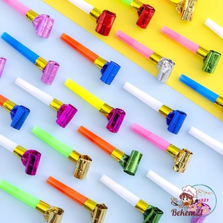 Kèn thổi sinh nhật còi hơi le le lưỡi co dãn cho tiệc birthday party color nhiều màu