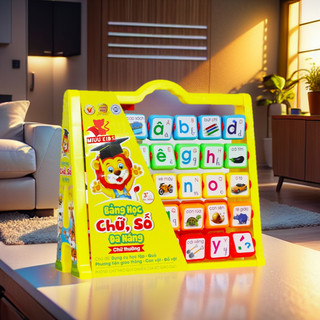 Kệ Chữ A Cho Bé Học Chữ Cái Và Số Đa Năng 5in1