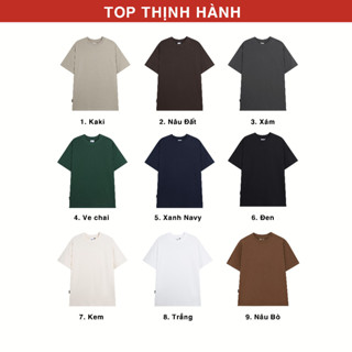 Áo Thun Trơn Nam Nữ T-shirt 100% Cotton 250gsm, Áo Thun Nam Cao Cấp Dễ Phối Đồ AT01
