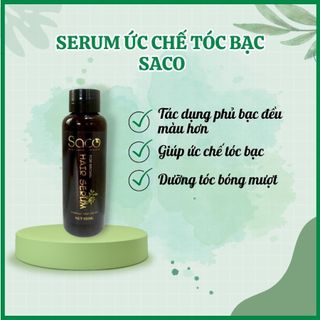 Serum ức chế tóc bạc Saco - làm phủ bạc và đều màu tóc 30ml