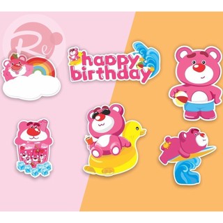 [SIÊU RẺ❤️] – SCG Gấu lotso đi biển - Trang trí bánh sinh nhật bánh kem