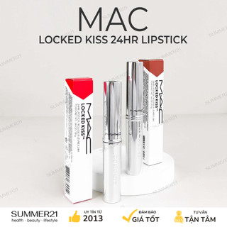 Son thỏi lì mac locked kiss 24hr lipstick