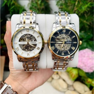 Đồng hồ CHENXI cơ lộ máy (CX-8802 bản dây kim loại)