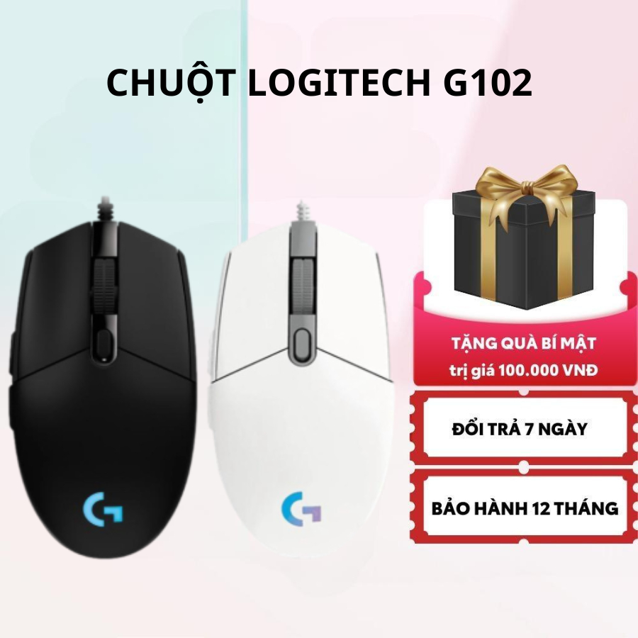 Chuột Game Có Dây Logitech G102 Lightsync - Tùy chỉnh RGB, 6 Nút Lập Trình, Nhẹ, Mướt Cho Trải Nghiệm Cực Đã | BigBuy360 - bigbuy360.vn