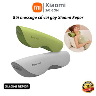Gối massage cổ vai gáy Xiaomi Repor - Máy massage xung nhiệt 2 chiều giúp lưu thông khí huyết, xoa bóp, bấm huyệt