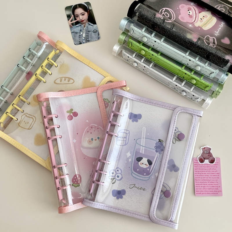 BÌA BINDER A5 VIỀN VẢI CÚC BẤM// BÌA SỔ CÒNG A5 CÚC BẤM VIỀN VẢI MÀU PASTEL XINH NGOAN YÊU 💞//Laburicorner
