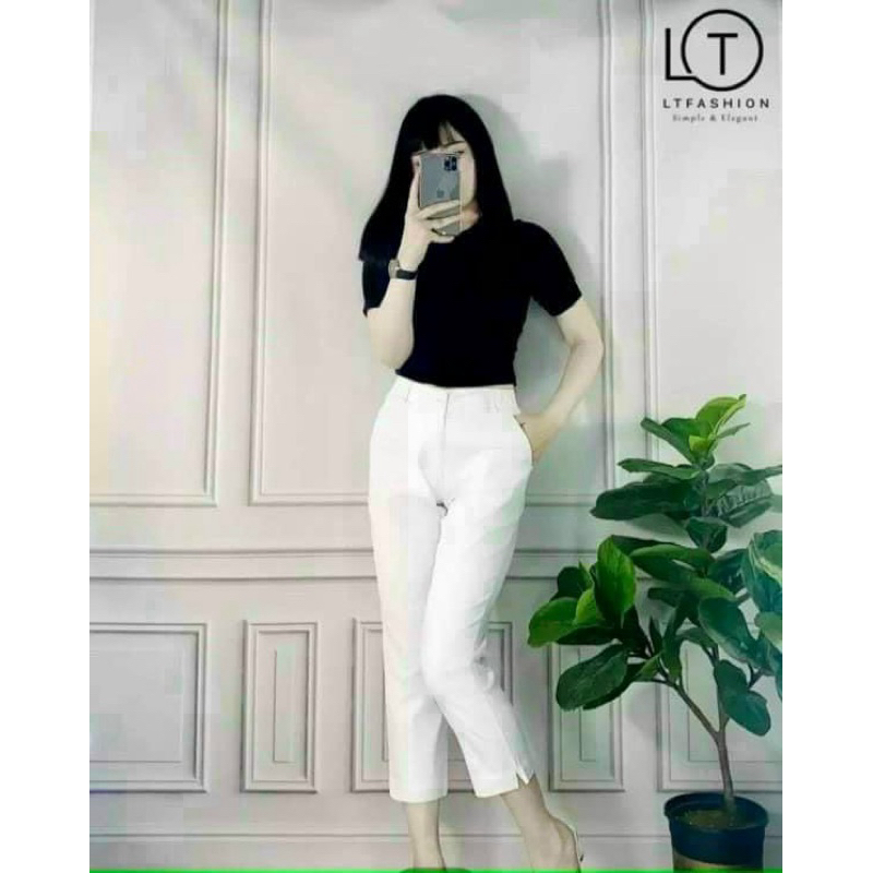 quần lửng kaki 9 tấc nữ