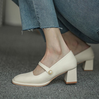 Giày Mary janes da gót cao 5cm