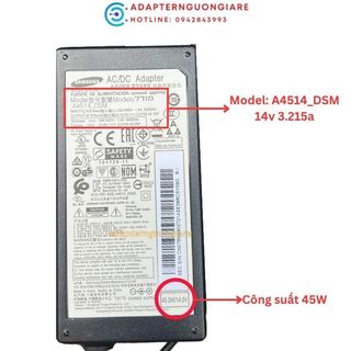 Adapter nguồn màn hình Samsung 14V 3A / 3.215a / 3.22a chính hãng tháo máy