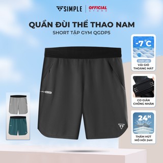 Quần Đùi Thể Thao Nam TSIMPLE V5 Short tập gym vải gió thoáng mát co giãn thoải mái vận động QGDP5