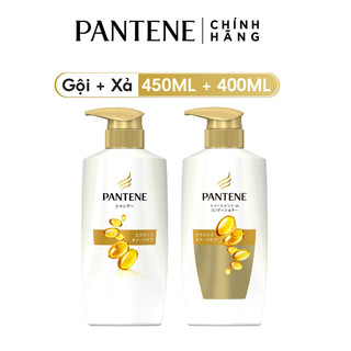 Combo Dầu gội PANTENE Nhật Bản 450ml & dầu xả 400ml Chăm Sóc Hư Tổn