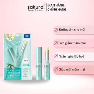 Son dưỡng DHC Sensitive Lip Cream làm ẩm, giảm thâm môi - Sakura Beauty Premium
