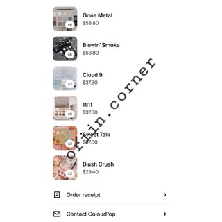 [bill hãng US] [ĐỌC MÔ TẢ SP]  Bảng phấn mắt Colourpop Shadow Palette các màu