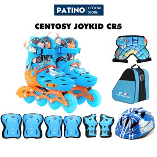 Giày patin trẻ em centosy joykid cr5 – 8 bánh đèn - 2 màu hồng/ xanh