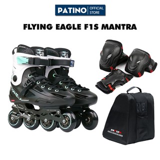 Giày patin người lớn Flying Eagle F1S+ màu đen