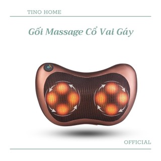 Gối Massage Cổ Vai Gáy 8 Bi 2 Chiều Cao Cấp Thư Giãn Giảm Mệt Mỏi Căng Thẳng (TVQ Store)