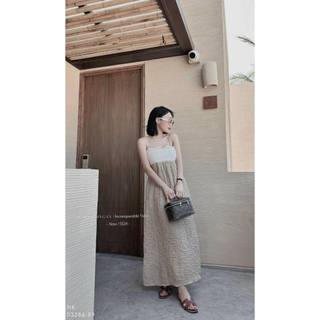 Đầm maxi 2s ren phối màu
