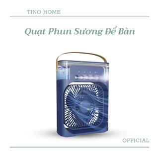 Quạt Phun Sương Tạo Ẩm 600Ml Làm Mát Không Khí Hẹn Giờ Thông Minh TVQ Store