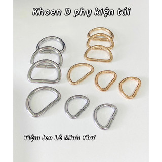 [Lẻ 1 cái] Khoen D phụ kiện túi