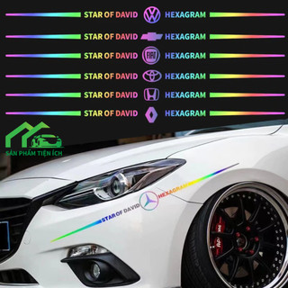 Tem Dán Xe Ô Tô Phản Quang Màu Laser, Decal Dán Ô Tô Chất Liệu Chống Nước, Đề Can Dán Logo Các Hãng Xe