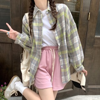 Sơmi caro form rộng