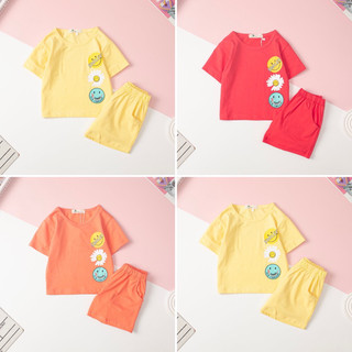 Bộ bé gái mặt cười quần đùi litibaby s2/8