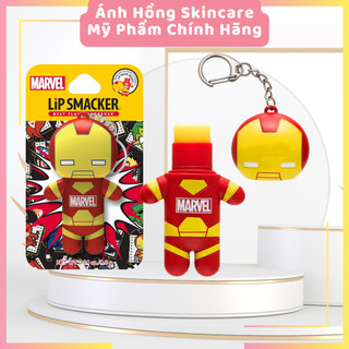 HSD 9.2024 Son Dưỡng Môi Lip Smacker Siêu anh hùng Marvel - Lip Smacker Iron man lip balm – Son dưỡng Người sắt Iron man