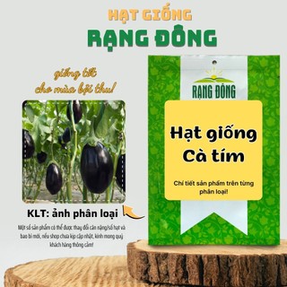 Hạt giống Cà Tím nảy mầm tốt, trái sai, ít sâu bệnh, trồng chậu quanh năm- Hạt giống Rạng Đông