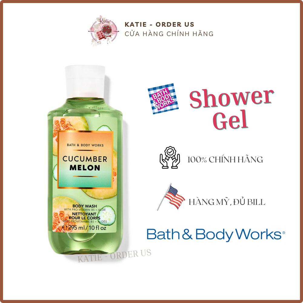 Gel tắm BBW hương Cucumber Melon 295ml