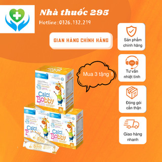 3 Hộp Canxi TW Hanopharco bobby hữu cơ kid giúp phát triển chiều cao cho bé mua 3 tặng 1