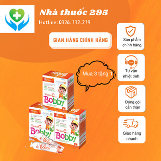 Gói Vitamin C TW Hanopharco, Sản phẩm giúp cải thiện biếng ăn tăng đề kháng hộp/20 gói combo mua 3 tặng 1
