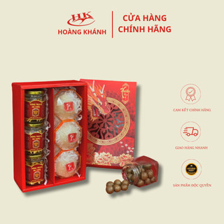 Combo 3 hộp yến không sợi + 3 hộp đông trùng hạ thảo - yến sào hoàng khánh