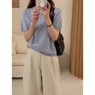 𝗟𝗔 𝗖𝗛𝗔𝗥𝗠𝗘́ |Áo mongtoghi cộc trơn 3046