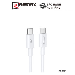 Cáp sạc nhanh remax rc-c021 30w cổng type c ra type c dài 1m