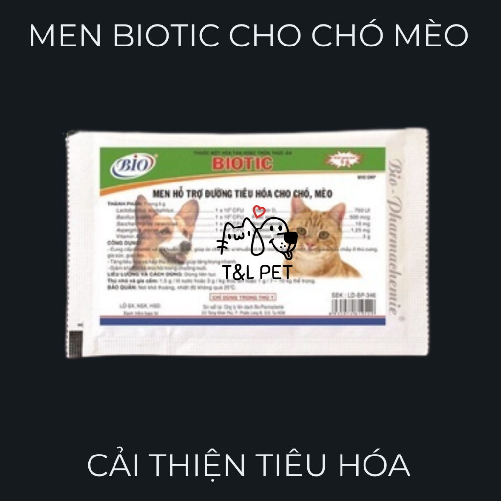 Men tiêu hoá Biotic cho chó mèo