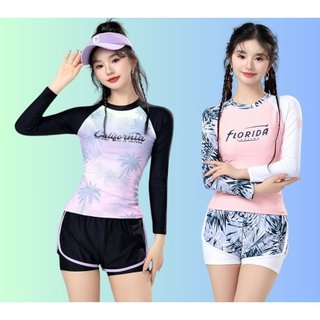 Bộ bơi bé gái size nhỡ, bộ quần áo bơi dài tay cho mẹ và bé 18-60kg